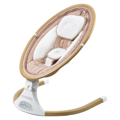 Детские электронные качели Amarobaby Ergo Swing бежевый 01